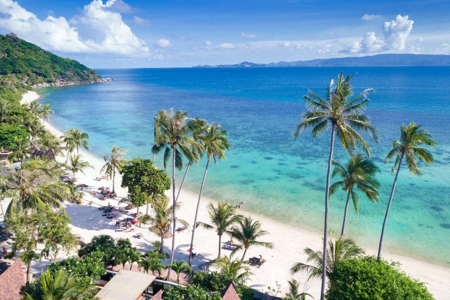 beautufil Leela beach in Koh Phangan Island Thailand