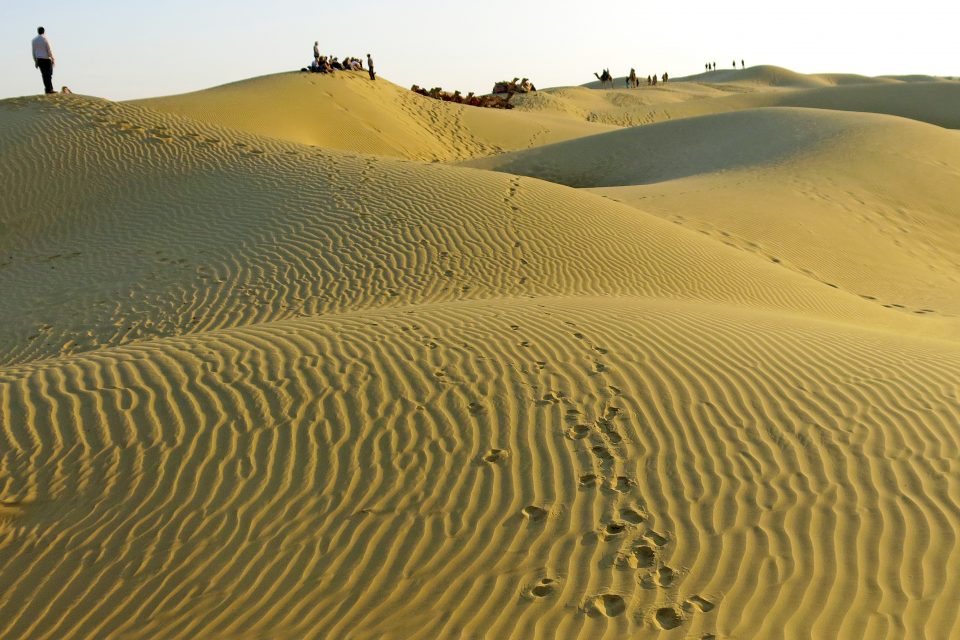 Footprints in the sand
