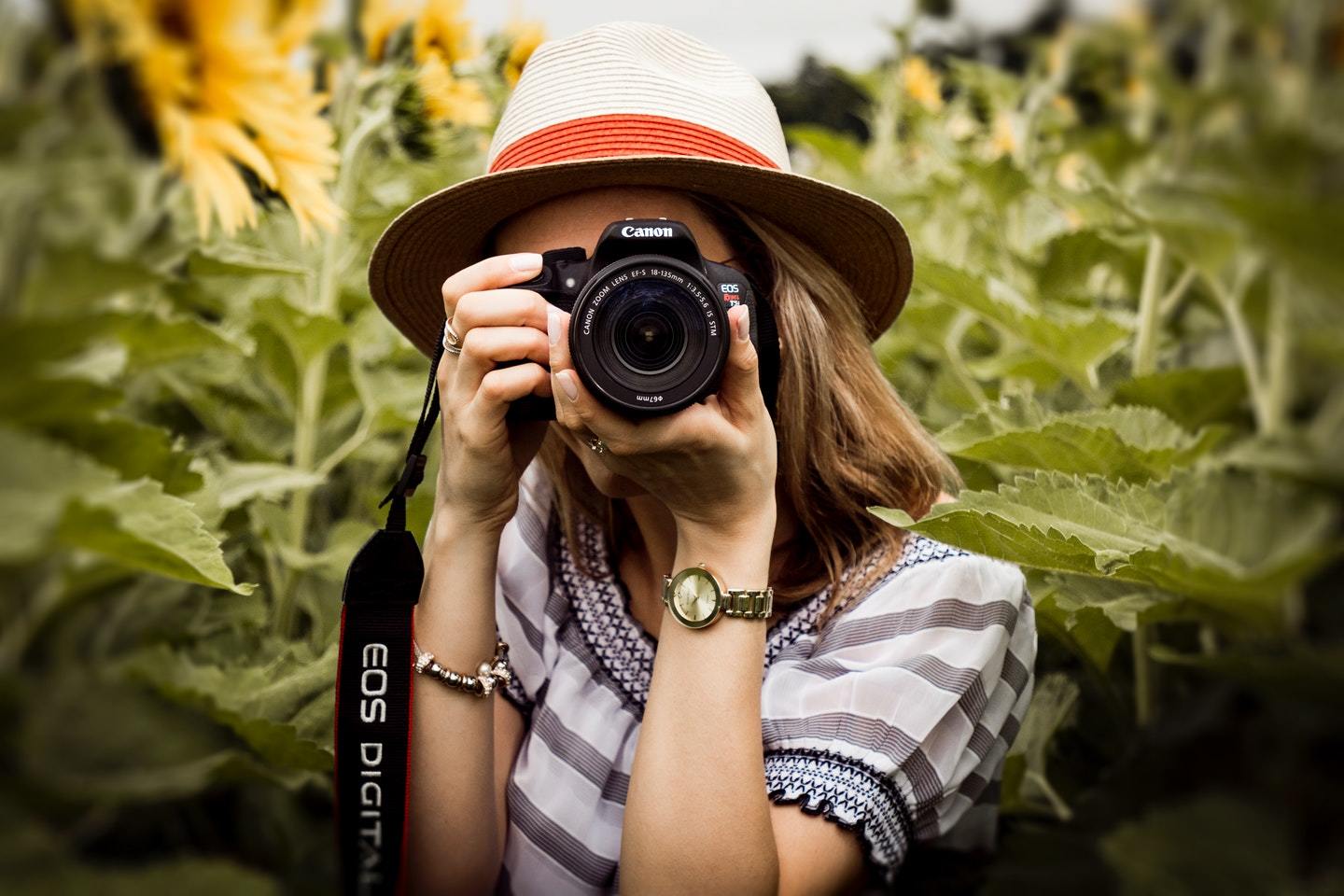traveler using camera