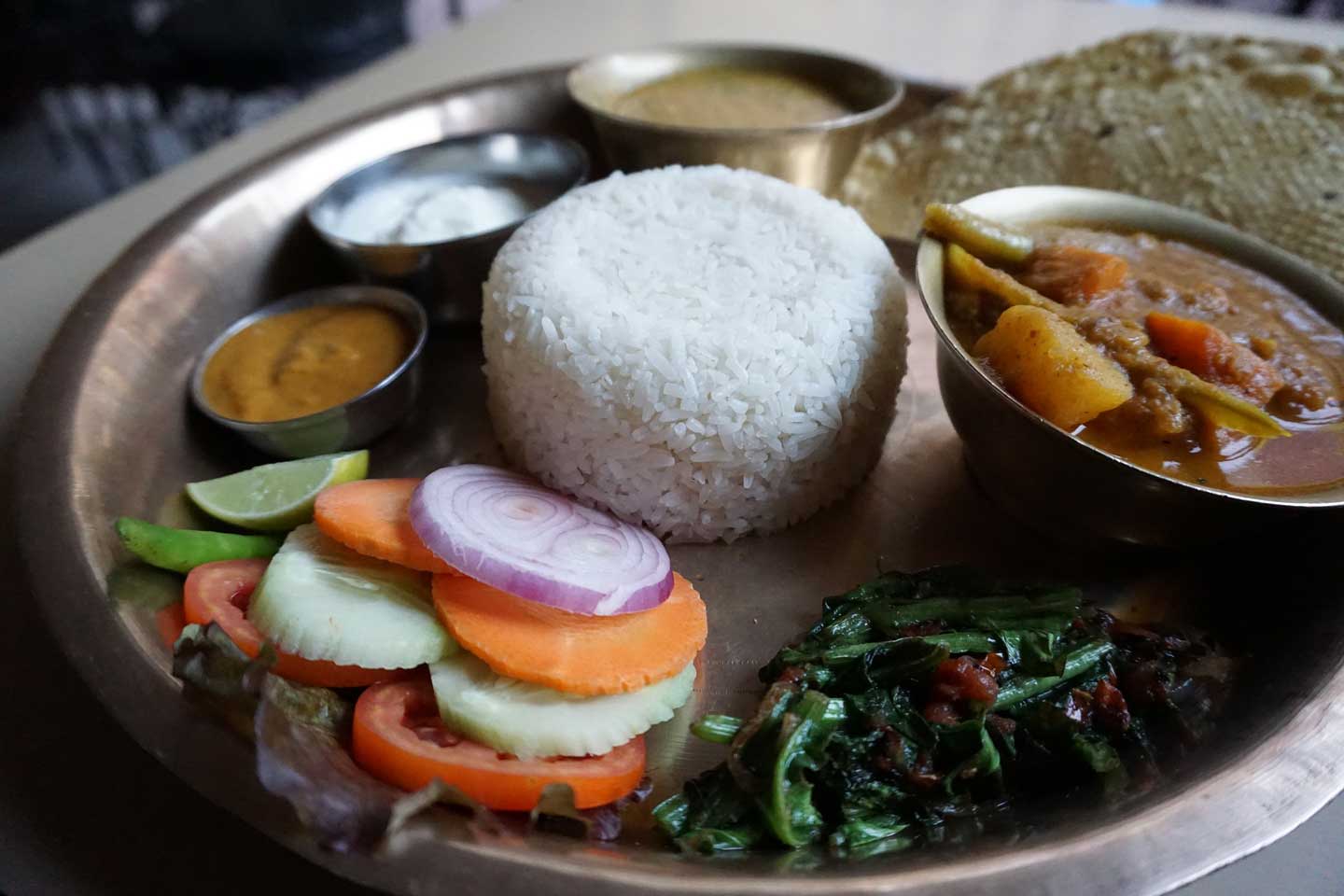 dhal bat meal in nepal