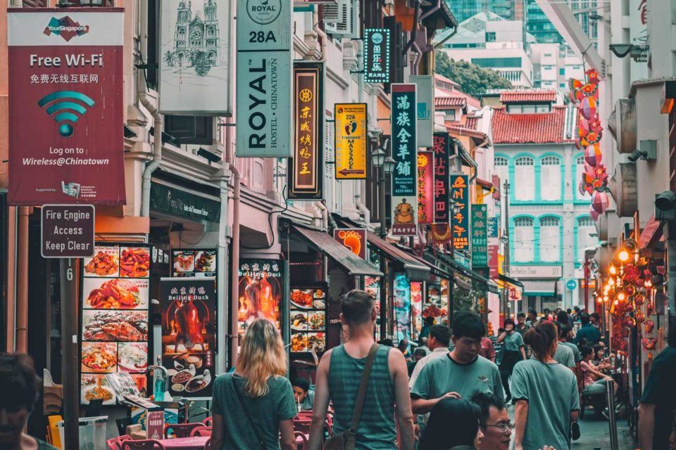 hawker stands in singapore