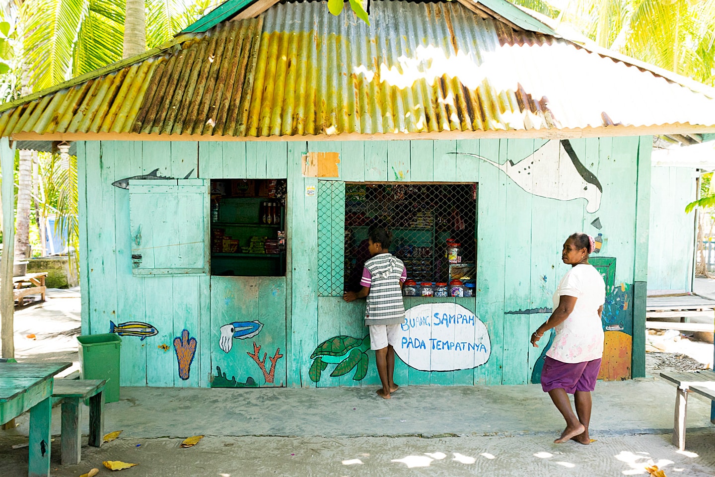 Local shop in Raja Ampat, Indonesia