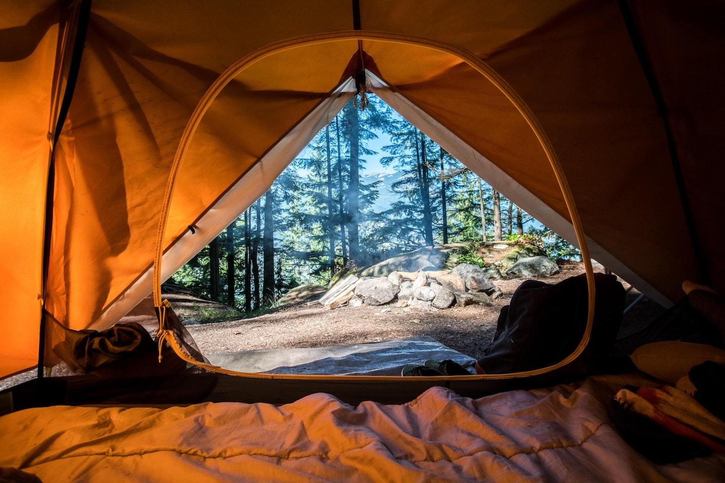 view from the tent