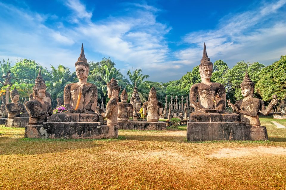 Laos culture buddahs
