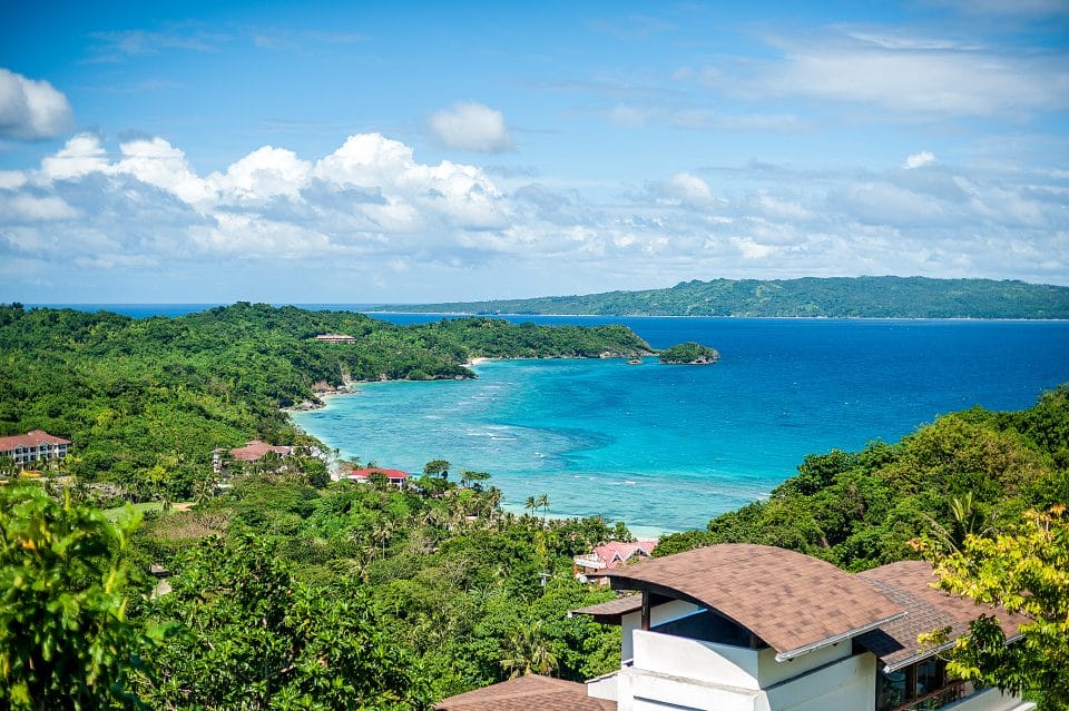 A zipline across the sea in Boracay