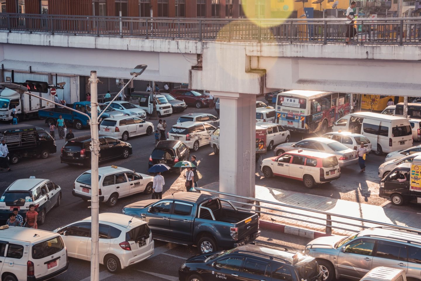 Traffic Jam in Yangon