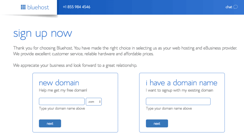 Start a blog Bluehost